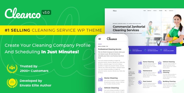 Cleanco – Cleaning Service Company WordPress Theme