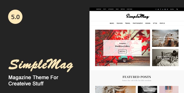 SimpleMag – Magazine theme for creative stuff