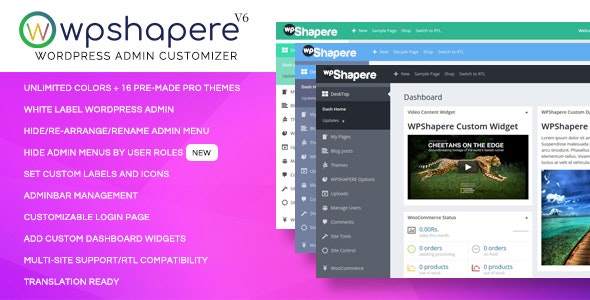 WPShapere – WordPress Admin Theme + PSPowerbox – Addon