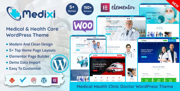Medixi – Doctor and Medical Care WordPress Theme